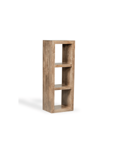 Oak Stain Dakota 50cm Triple Storage Cube