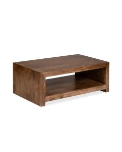 Oak Stain Dakota Mango Wood 110cm Open Coffee Table
