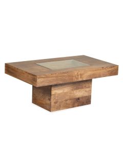 Oak Stain Dakota Mango Wood 115cm Pebble Table
