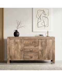 Oak Stain Dakota Mango Wood Sideboard