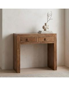 Oak Stain Dakota Mango Wood 80cm Console Table 