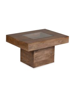 Oak Stain Dakota Mango Wood 85cm Pebble Coffee Table
