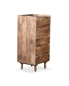 Scandi Mango 5 Drawer Tall Boy
