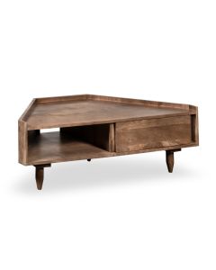 Oak Stain Scandi Mango 120cm Corner TV Unit - In Stock