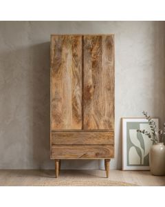 Scandi Mango 2 Drawer Wardrobe