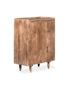 Oak Stain Scandi Mango 78cm Shoe Cupboard
