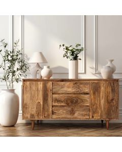 Scandi Mango 130cm Sideboard - In Stock