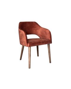 Skye Boucle Rust Dining Chair - Due 21st November