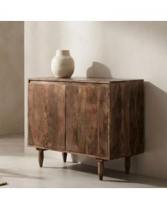 Oak Stain Scandi Mango 85cm Sideboard - In Stock