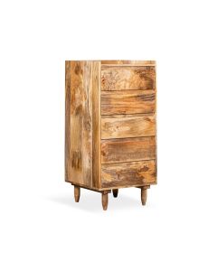 Scandi Mango 5 Drawer Tall Boy