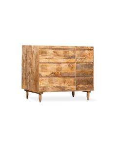Scandi Mango 115cmn, 6 Drawer Sideboard