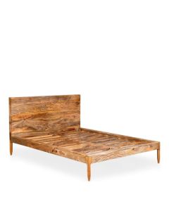 Scandi Mango Wood Bed Frame (3 Sizes) - In Stock