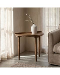 Oak Stain Scandi Mango Sofa End Table