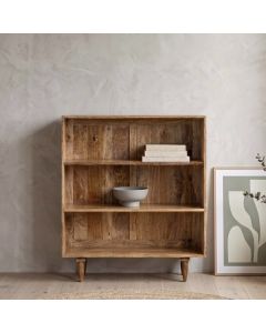 Scandi Mango Low Bookcase