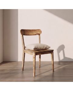 SOLID MANGO WOOD SCANDI DINING CHAIR
