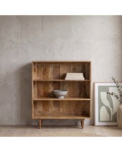 Scandi Mango Low Bookcase