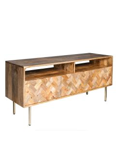 Block Light Mango 140cm Media Unit