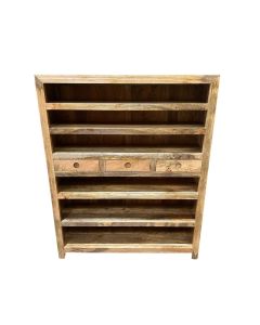 Ex Display Light Mango Wood Shoe Cabinet - One Available