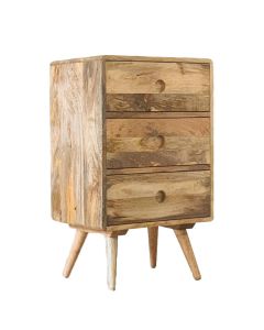 Light Vintage Mango 3 Drawer Chest