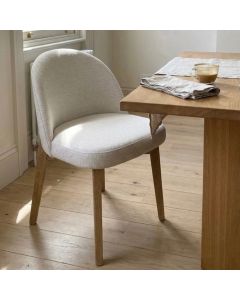 Zena CRIB5 Cream Oak Chair (Light Legs)