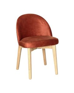 Zena CRIB5 Orange Oak Chair (Light Legs) - Due 16th October