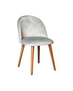 Zena Velvet - French Grey Dining Chair
