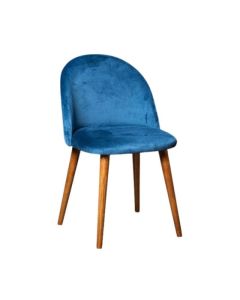 Ex Display Zena Velvet Dining Chair (T508) - One Available