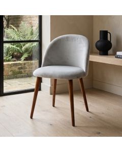 Zena Velvet - French Grey Dining Chair