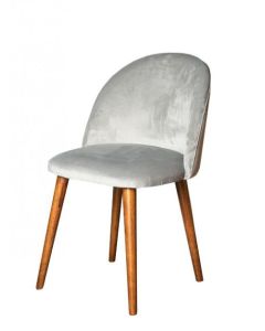 Dakota 160cm Dining Table & 4 Zena Velvet Chairs-French Grey