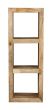 Light Mango Wood Triple Bookshelf