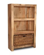 Light Medium Dakota Bookcase with Basket