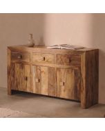 01L - Light Dakota 140cm 3 Cupboard Sideboard