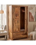 Light Dakota Double Wardrobe