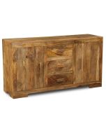 H24L - Light Mango Wood Wide Sideboard