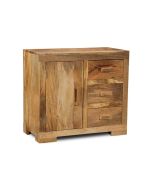 H68L - Light Mango Wood 80cm Sideboard