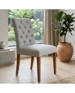 Milan Button Fabric Chair