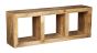 Light Mango Wood Triple Bookshelf