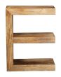 Light Mango Wood Side Table (E)