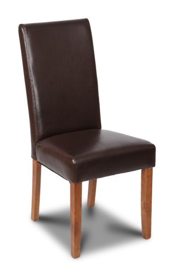 Brown Barcelona Leather Dining Chair