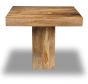 Light Mango Wood 90cm Cube Dining Table