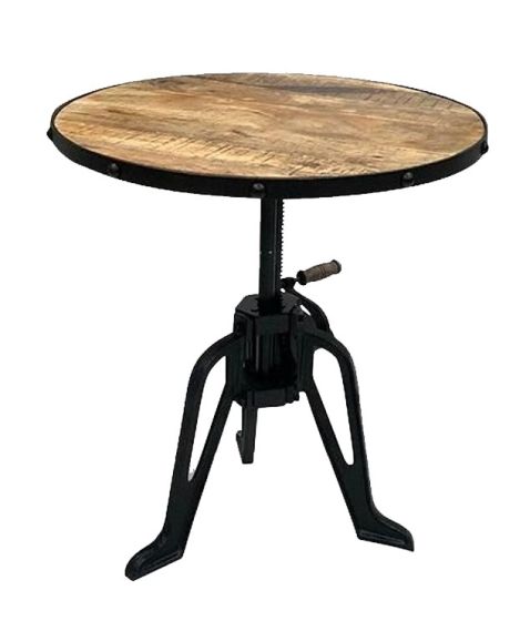 Industrial Small Iron Crank Table (New Design)