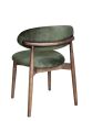 Light Dakota 220cm Mango Wood Dining Table & 8 Scandi Green Velvet Oak Dining Chair - Due Late May