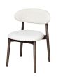 Light Dakota 220cm Mango Wood Dining Table & 8 Scandi Cream Boucle Oak Dining Chair - Due Late May