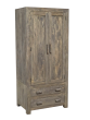 Cuba Mango - Natural - Double Wardrobe - In Stock 
