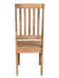 Jali Mango - Natural - High Back Slatt Dining Chair - In Stock