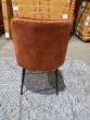 Ex Display Henley Velvet Dining Chair - Orange Rust - Last One Available (T561)