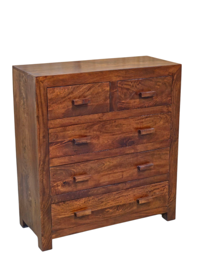 Cuba Mango - Honey - Large Chest of Drawers - In Stock