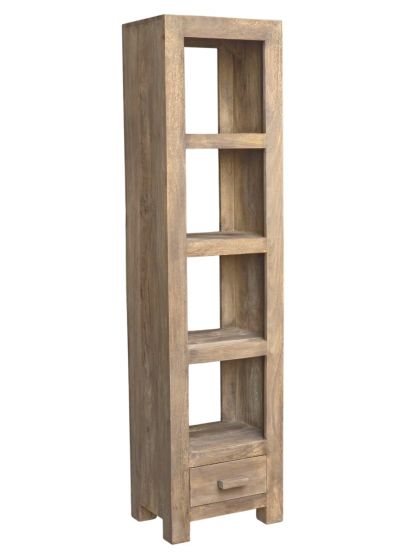 Cuba Mango Natural Slim Jim Bookcase - Due 31st August