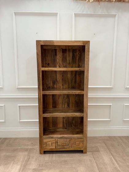 Ex Display Light Dakota 76cm 3 Drawer Bookcase - Last One Remaining