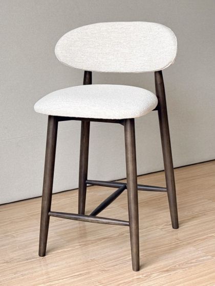 Scandi Cream Boucle Bar Stool - Due 23rd March